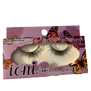ioni Natural Lite Doll Lashes 3D faux mink lashes butterfly purple falsies false